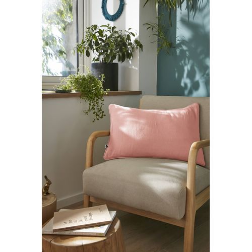 Coussin Déhoussable Avec Passepoil "gaïa" 40 X 60 Cm "gaze De Coton"