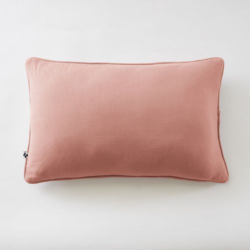 Coussin Déhoussable Avec Passepoil "gaïa" 40 X 60 Cm "gaze De Coton"