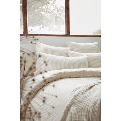 Housse De Couette Réversible "vickie" Tissé-teint - 240x220 Cm - "gaze De Coton"