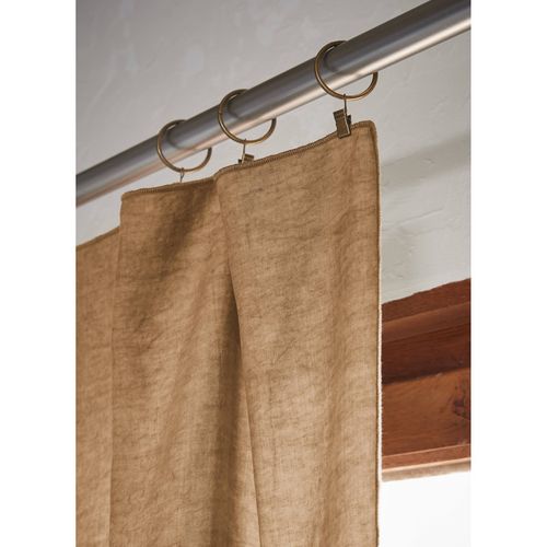 Rideau Ajustable + 8 Anneaux Pince 140 X 270 Cm "lysandre" Lyocel