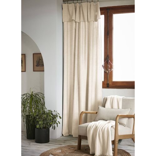 Lot De 2 Rideaux Ajustables + 8 Anneaux Pince 140 X 270 Cm "lysandre" Lyocel