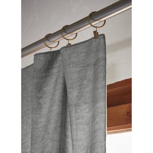 Rideau Ajustable + 8 Anneaux Pince 140 X 270 Cm "lysandre" Lyocel