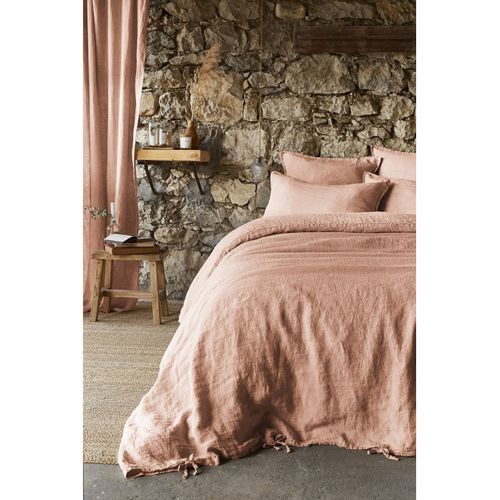 Housse De Couette "soline" - 200x200 Cm - Lin Lavé