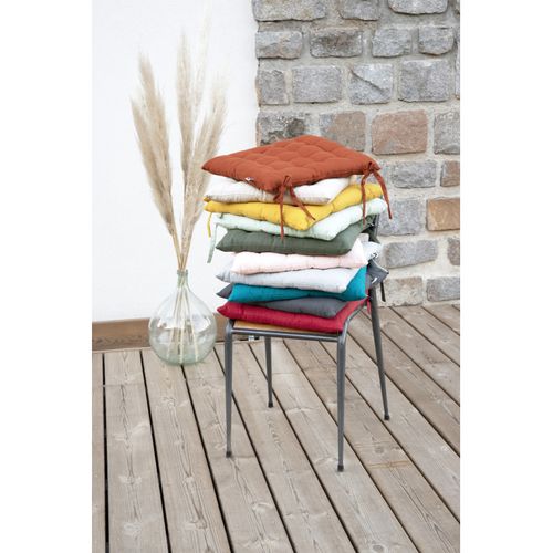 Assise Matelassée Outdoor Déperlant - Anti-uv "kala" En Coton 38 X 38 Cm