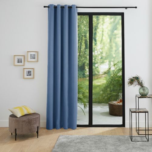 Rideau Occultant Thermique Doublé Polaire Thermonuit – 140 X 260 Cm – Bleu Tendre