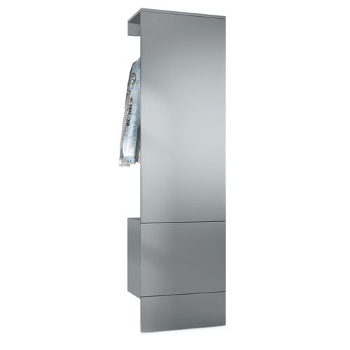 Vestiaire Gris Et  Graphite Satiné Mat   (lxhxp) : 52 X 193 X 35