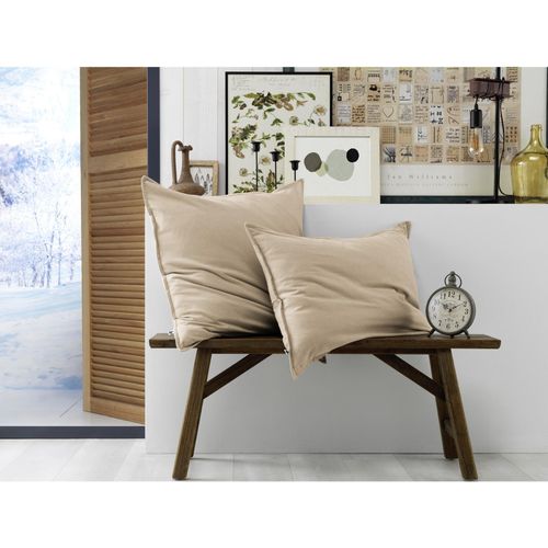 Taie D’oreiller 50 X 70 Cm – Flanelle Chaude – Candice Sable