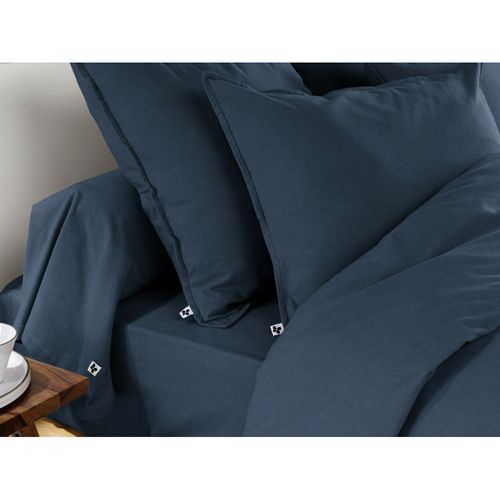 Drap-housse 2 Personnes 160 X 200 Cm – Flanelle Chaude – Bonnet 30 Cm – Candice Bleu