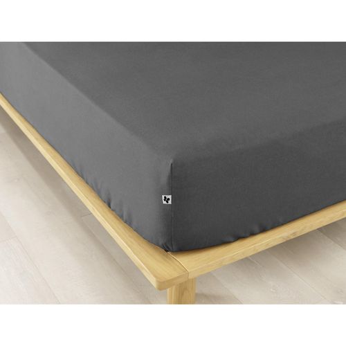 Drap-housse King Size 180 X 200 Cm – Flanelle Chaude – Bonnet 30 Cm – Candice Anthracite