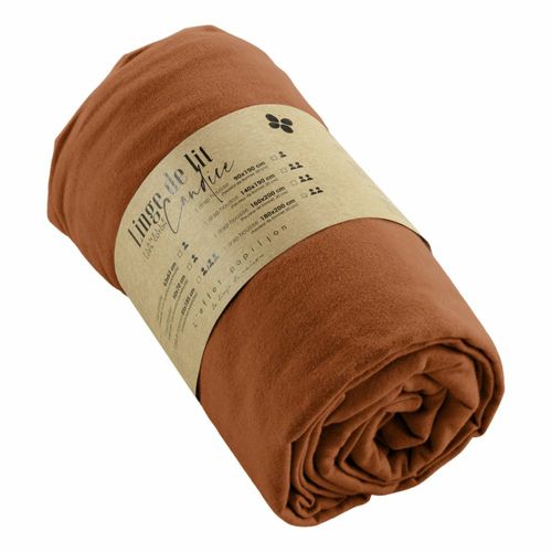 Drap-housse King Size 180 X 200 Cm – Flanelle Chaude – Bonnet 30 Cm – Candice Tomette