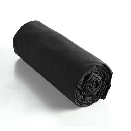 Drap Housse Coton Luxe 180 X 200 Cm Bonnet 30 Cm Ambre Noir
