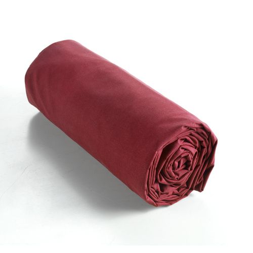Drap Housse King Zise 200 X 200 Cm Bonnet 30 Cm Ambre Bordeaux