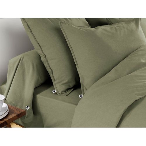 Drap-housse 2 Personnes 160 X 200 Cm – Flanelle Chaude – Bonnet 30 Cm – Candice Romarin