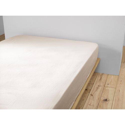 Drap Housse Double Gaze De Coton – Gaïa Pampa – 90 X 190 Cm – Bonnet 30 Cm