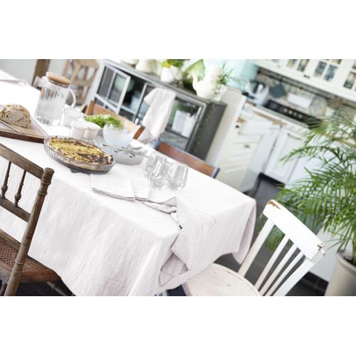 Nappe Rectangulaire 150 X 250 Cm – Double Gaze De Coton – Gaïa Blanc
