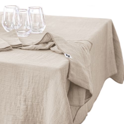 Nappe Rectangulaire 150 X 350 Cm – Double Gaze De Coton – Gaïa Pampa