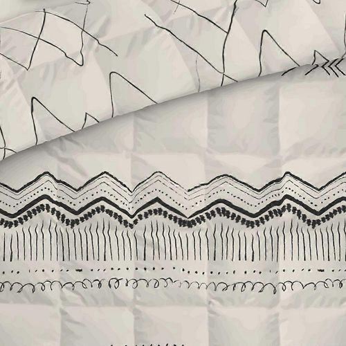 Couette Imprimée 240x260 Cm Avec Taies Coton Berbere