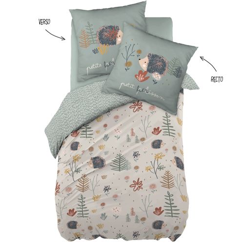 Parure De Lit Enfant 140x200 Cm Coton Polisson