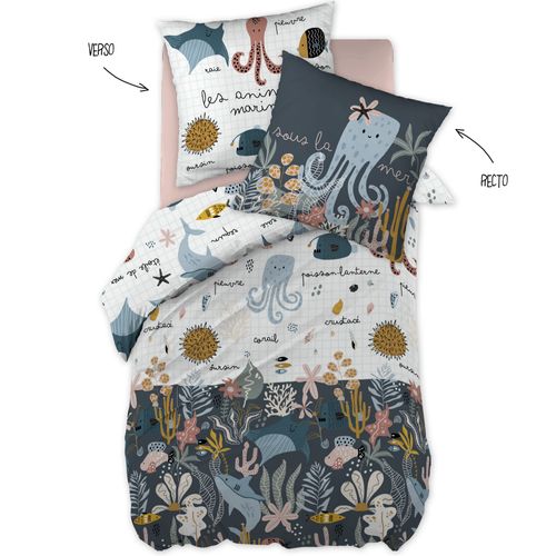 Parure De Lit 220x240 Cm Coton Octopia