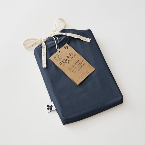 Taie D’oreiller 63 X 63 Cm – Satin De Bambou – Salomé Minuit