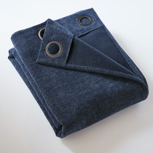 Rideau Petite Hauteur 140 X 180 Cm – Occultant Doublé Polaire – Bjorn Bleu Foncé