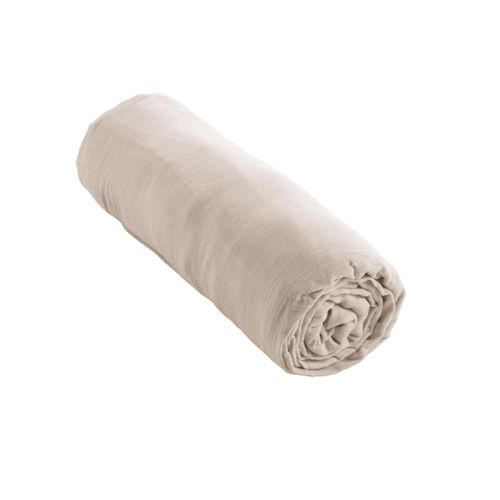 Drap Housse Double Gaze De Coton Pampa – 200 X 200 Cm – Bonnet 30 Cm