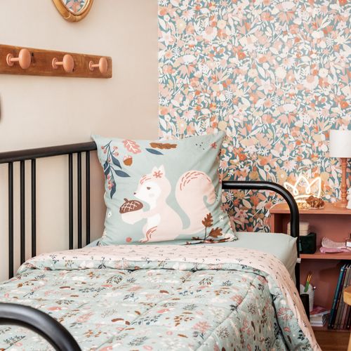 Couette Imprimée 220x240 Cm Avec Taies Coton Tamia