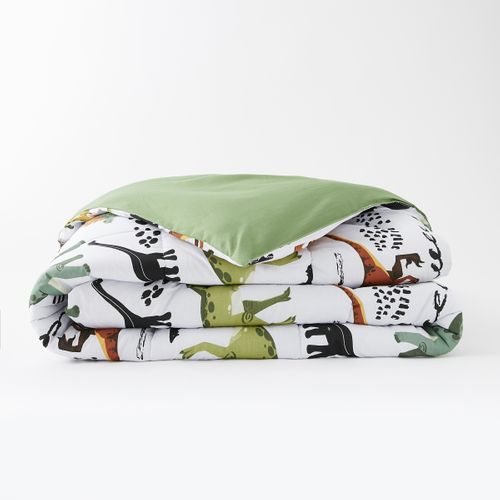 Parure De Lit + 2 Taies D'oreiller 240 X 220 Cm Coton Crétace