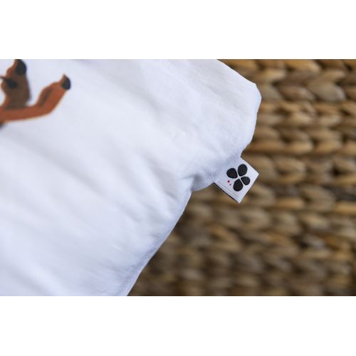 Parure De Lit + 2 Taies D'oreiller 240 X 220 Cm Coton Crétace