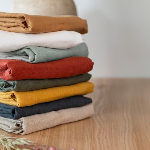 Drap Housse 160 X 200 Cm – Lin Lavé Français Luxe Soline – Blanc