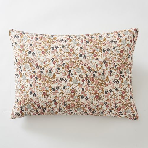 Taie D’oreiller 50 X 70 Cm – Double Gaze De Coton Imprimée Capucine Pampa