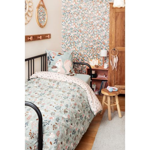 Parure De Lit Réversible + 2 Taies D’oreiller 200 X 200 Cm – Coton 57 Fils – Imprimé Tamia