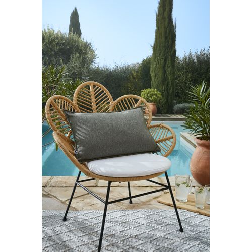Housse De Coussin D’extérieur 40 X 60 Cm – Naïa Vert Kaki