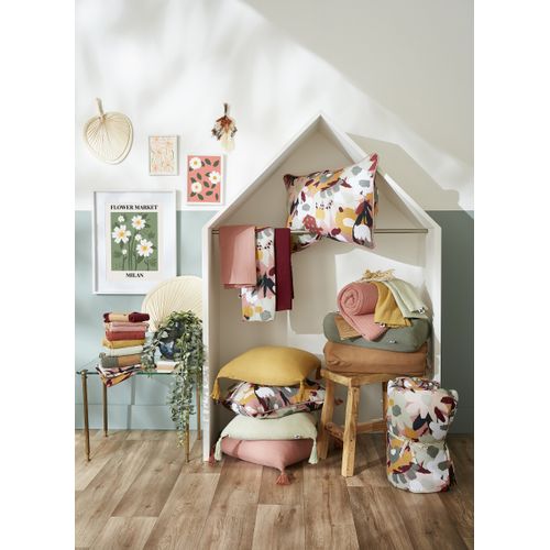 Taie D’oreiller 50 X 70 Cm – Gaze De Coton Imprimée Léane