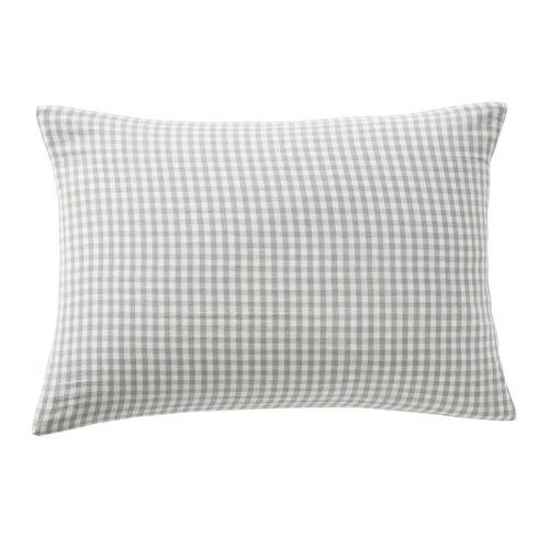 Taie D’oreiller 50 X 70 Cm – Gaze De Coton Tissée Teinte Vickie Eucalyptus