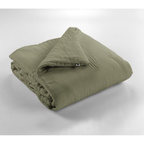 Édredon 180 X 240 Cm - Double Gaze De Coton 125 Gr/m² - Uni Gaïa Romarin
