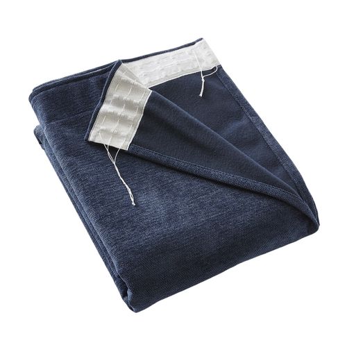 Rideau Occultant 140 X 260 Cm – Galon Fronceur Couture Invisible – Blackout et Polaire – Bjorn Bleu