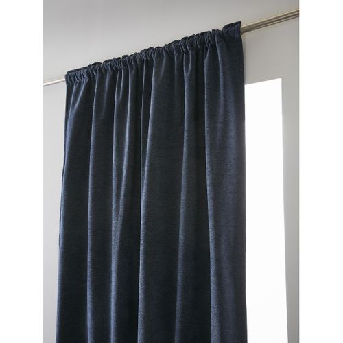 Rideau Occultant 140 X 260 Cm – Galon Fronceur Couture Invisible – Blackout et Polaire – Bjorn Bleu