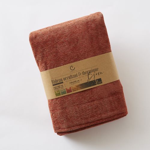 Rideau Occultant 140 X 260 Cm – Galon Fronceur Couture Invisible – Blackout et Polaire – Bjorn