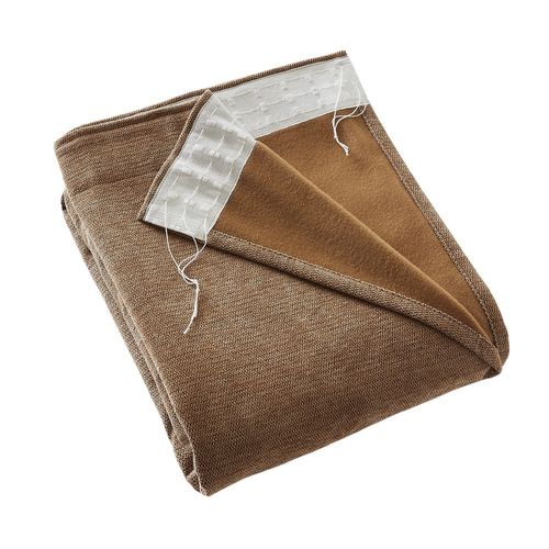 Rideau Occultant 140 X 260 Cm – Galon Fronceur Couture Invisible – Blackout et Polaire – Bjorn Camel