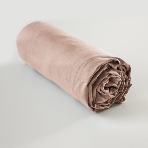 Drap-housse 140 X 190 Cm – Lyocell Uni Lysandre – Blush – Bonnet 30 Cm