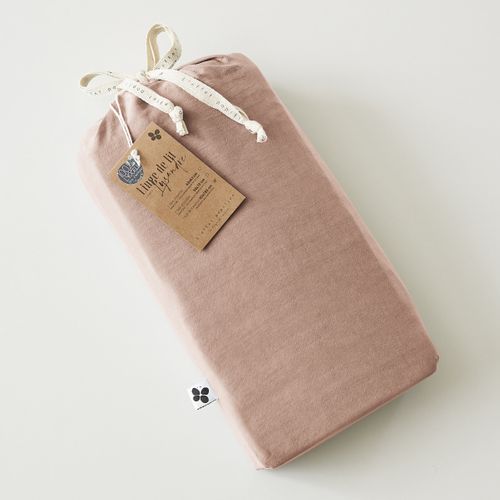 Drap-housse 180 X 200 Cm – Lyocell Uni Blush – Lysandre – Bonnet 30 Cm