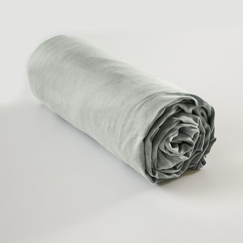 Drap-housse 180 X 200 Cm – Lyocell Uni Lichen – Lysandre – Bonnet 30 Cm