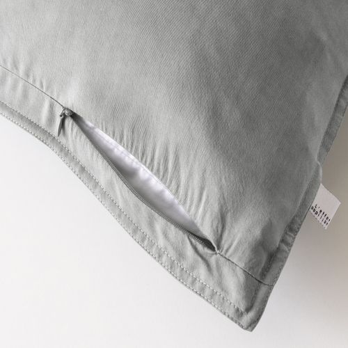 Taie D’oreiller 63 X 63 Cm En Lyocell - Modèle Lysandre Gris