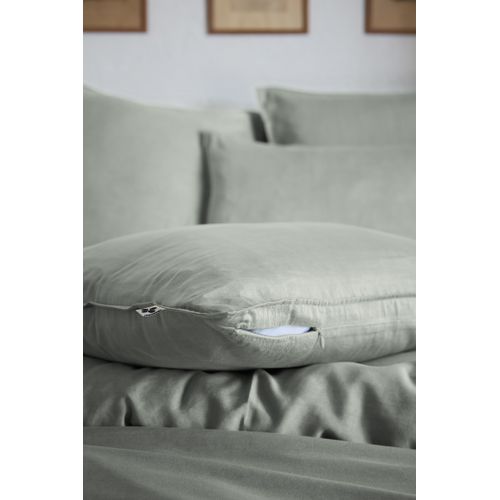 Taie D’oreiller 63 X 63 Cm En Lyocell – Modèle Lysandre Lichen