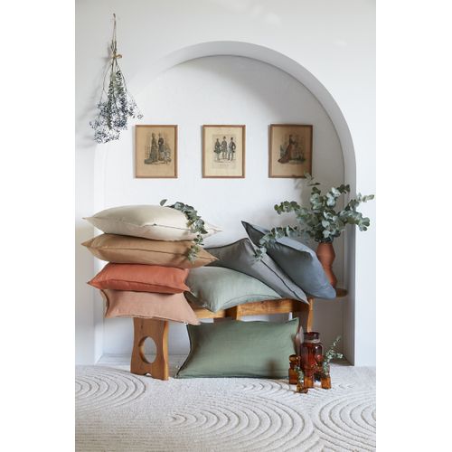 Taie D’oreiller 50 X 70 Cm En Lyocell – Modèle Lysandre Terracotta