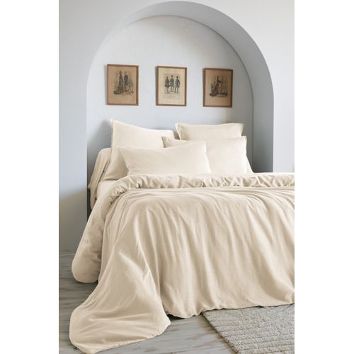 Taie De Traversin 43 X 185 Cm - Lyocell Uni Lysandre Pampa - 147 G/m²