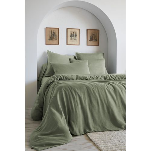 Taie De Traversin 43 X 185 Cm - Lyocell Uni Lysandre Thym - 147 G/m²