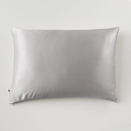 Taie D’oreiller 50 X 70 Cm – 100 % Soie De Mûrier – Soanne Argent