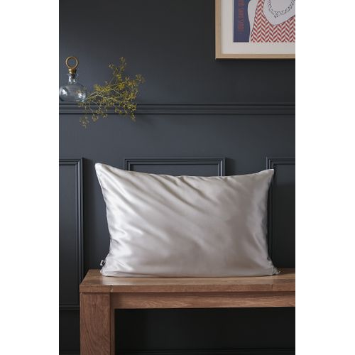 Taie D’oreiller 50 X 70 Cm – 100 % Soie De Mûrier – Soanne Argent